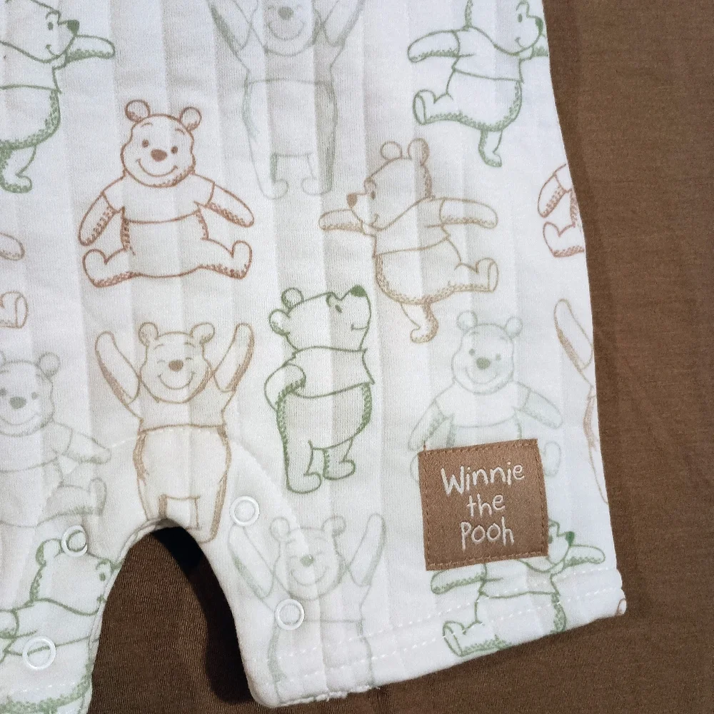 Disney Pooh Bear‎ Baby Quilted Overalls